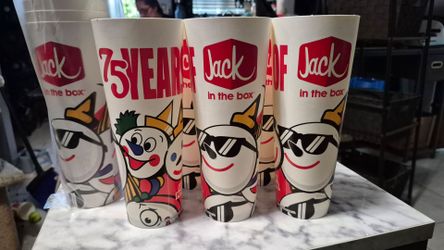 Tall 24oz Jack in the Box Disposable Cups