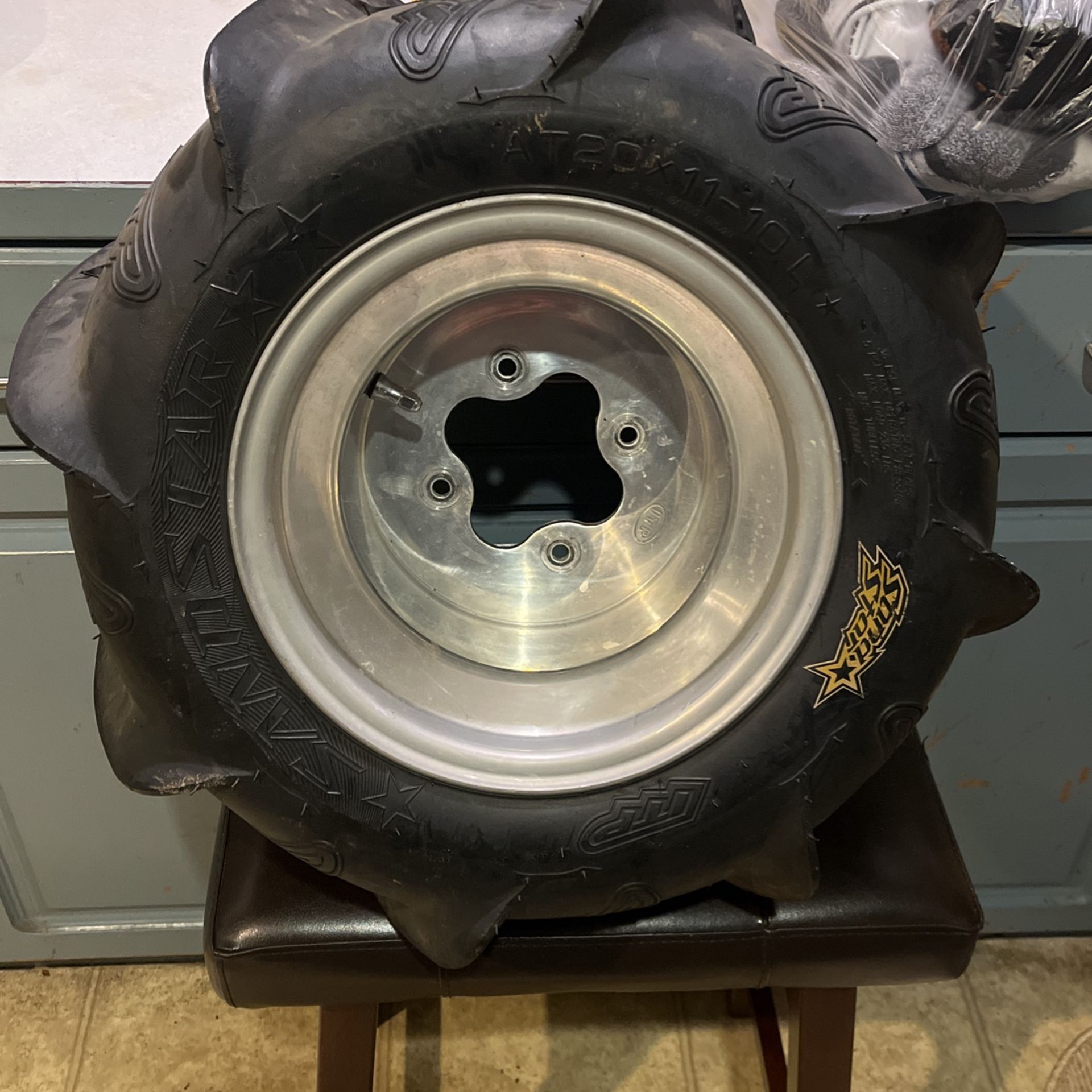4x110 Wheels W/ Sand Star 20x11-10 Paddles And 4x144 Fronts