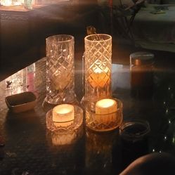 Crystal Candle Holders 