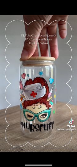 Libbey Glass Can Cup Nurse Life 