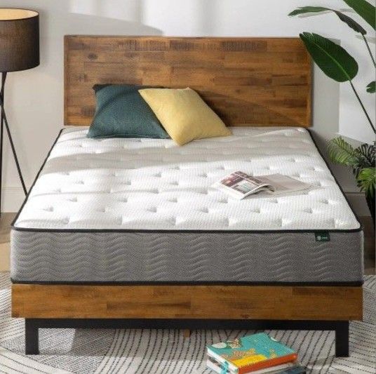 New🔹️10" Queen Size Mattress Hybrid Memory Foam In The Box Seal...