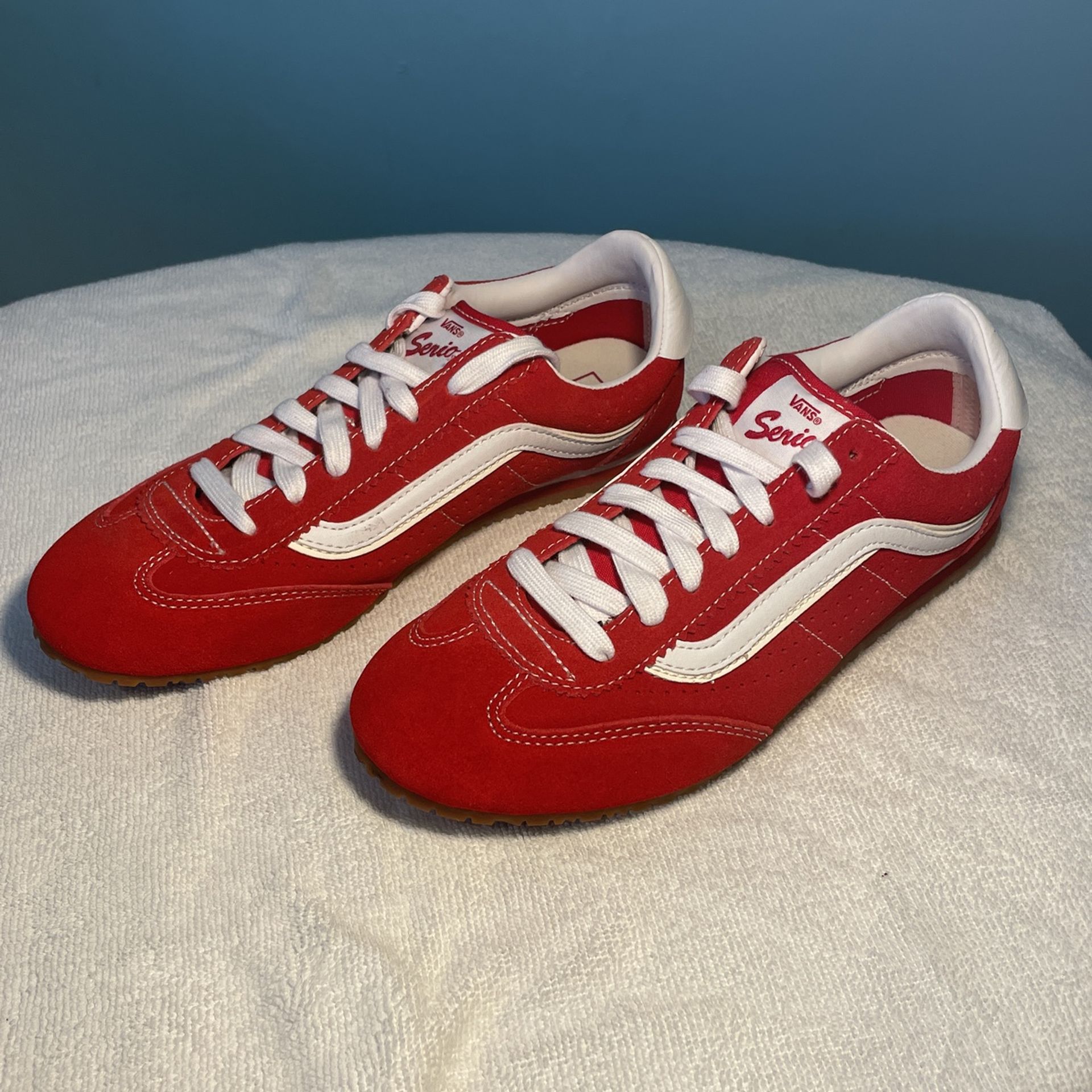 Vans Super Low Pro Unisex Shoe Red Size 9.5 Women's And 8 In Men's
