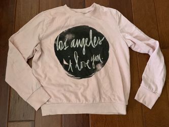Ladies L pale pink sweatshirt