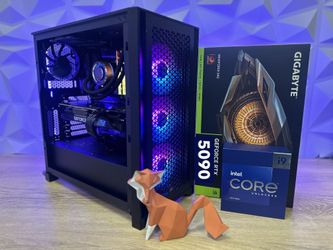 🦊 FOX 97 🦊 HIGH END PROFESSIONAL AND GAMING FOX PC | DESKTOP | RIG | COMPUTER | INTEL I9-14900KF | NVIDIA RTX 5090 | 32 GB DDR5 RAM | 1 TB SSD.
