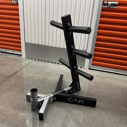 CAP Barbell 2 In Olympic Plate Tree Storage Rack