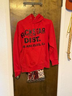 Rockstar Original Dist. Red Graphic Hoodie