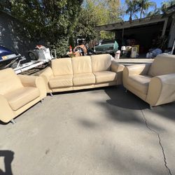 Used Genuine Italian Leather Couches
