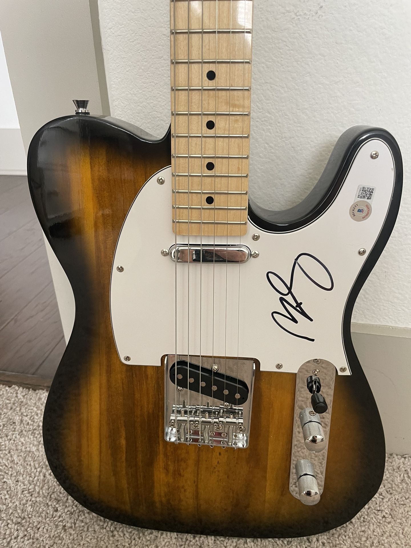 Brad Paisley autographed Telecaster style electric guitar