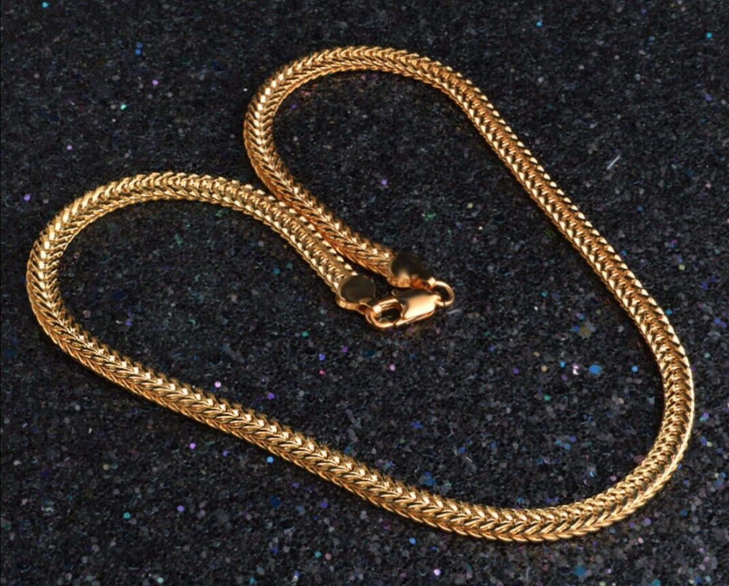 6MM 20" Men 18k Gold Plated Miami Cuban Curb Link Chain Necklace