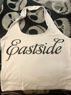 Halter top large white