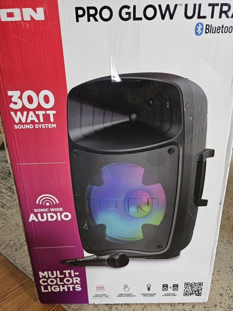 ION Audio Pro Glow Ultra | High-power Bluetooth-enabled speaker system with premium wide sound and lights