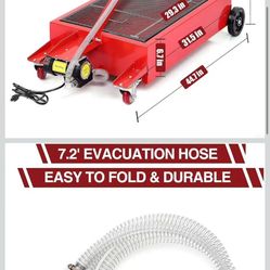 20 Gallon Oil Drain Pan Low Profile Oil Drain Pan Large Capacity Oil Change Pan with Pump, Hose $ 100 