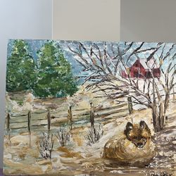 Painting “laying Fox” 1 Of 1