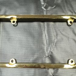 Gold license plate frame