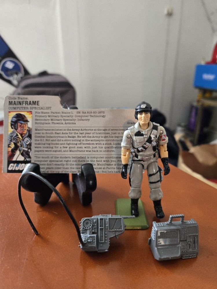 Original 3.75 " Gi Joe Mainframe Missing Phone