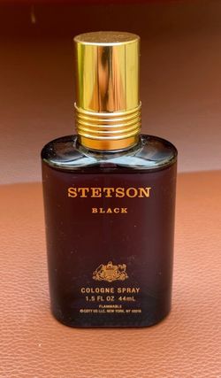 Mens Stetson Black Cologne Spray 44ml (Vintage)