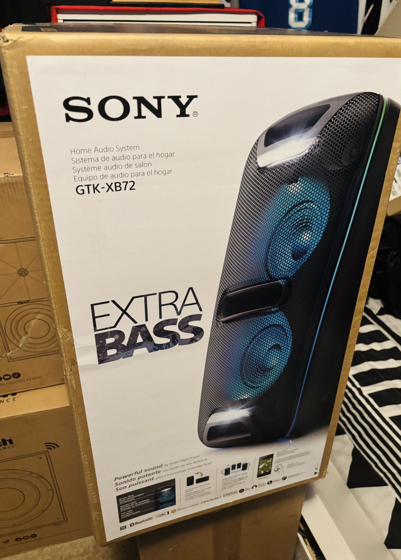 Sony XB72 High Power Home Audio System (GTK-XB72) | Extra Bass, Bluetooth, LED Lighting, Party-Ready