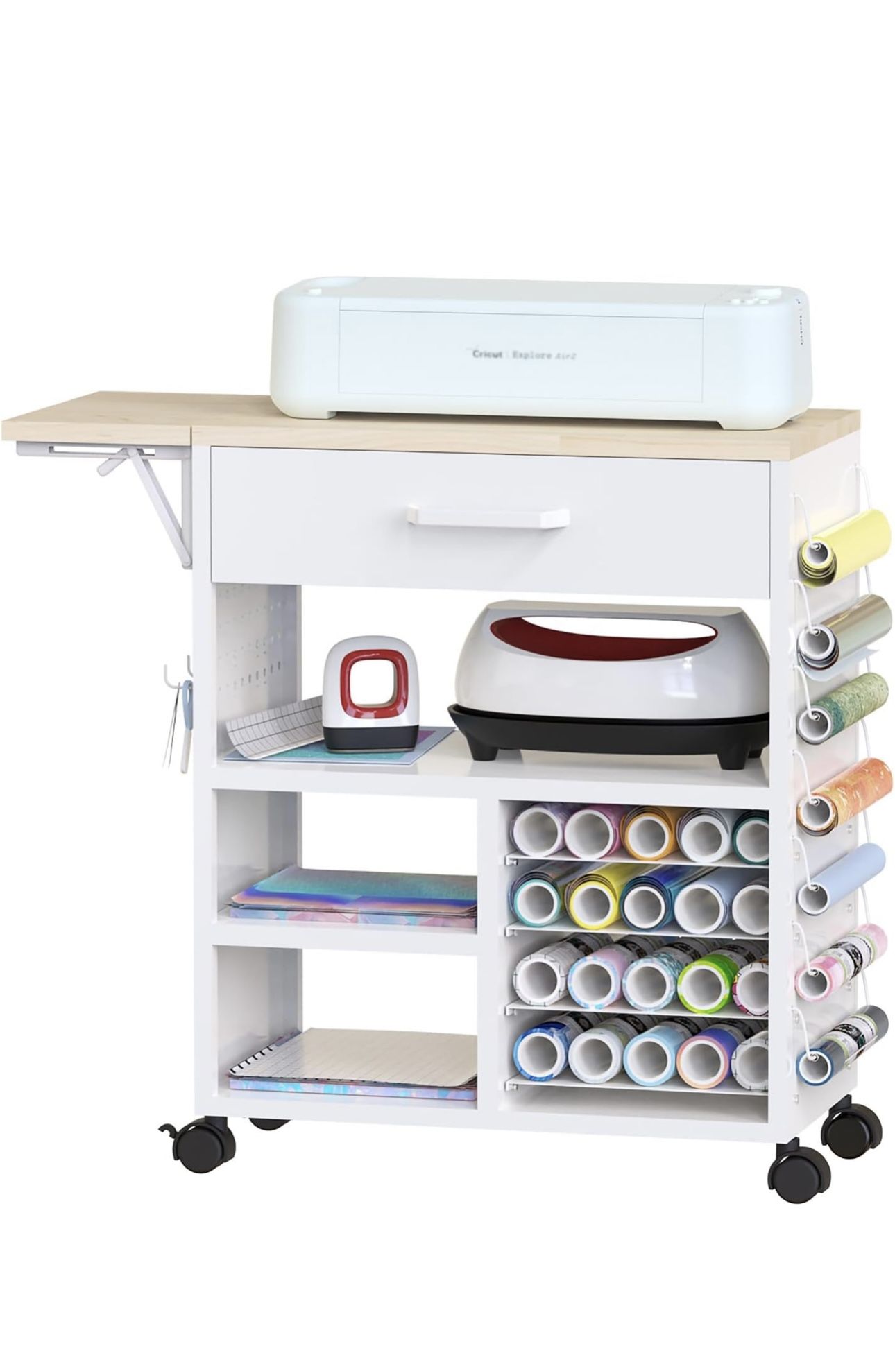 Cricut/ Craft Storage Rolling Cart (New)