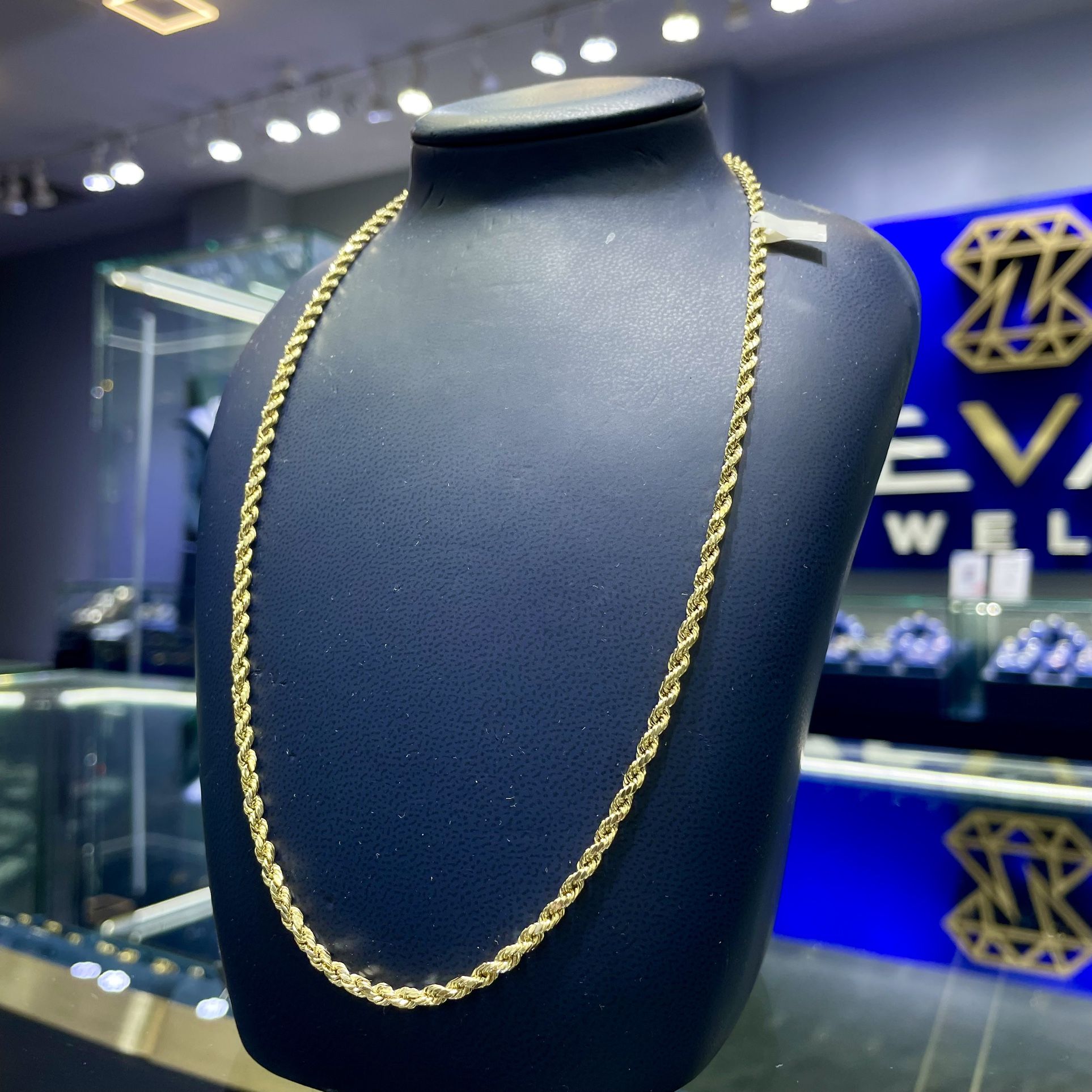 14K Gold Rope Chain 20in 3.5mm