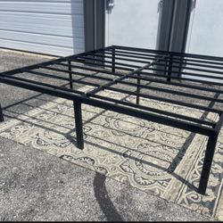 KING  Size Metal Platform Bed Frame 18” high