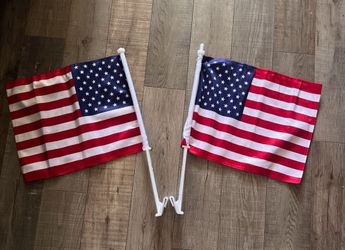 USA Automobile window flags double-sided