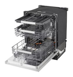 LG FlushFit Top Control Dishwasher 1-Hour Wash and Dry Cycle with Pocket Handle. Scratch and dent. 1 Year Warranty.