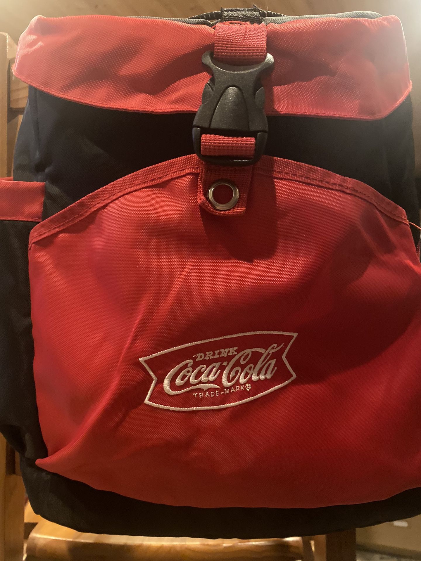 Coca Cola Logo Insulated Backpack Cooler Bag Official Red Coke 12 Cans Fit