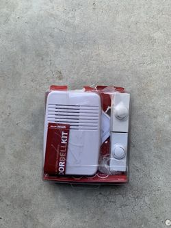Doorbell kit, 2 chimes and sound options