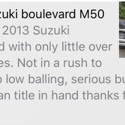 Suzuki Boulevard   2013 
