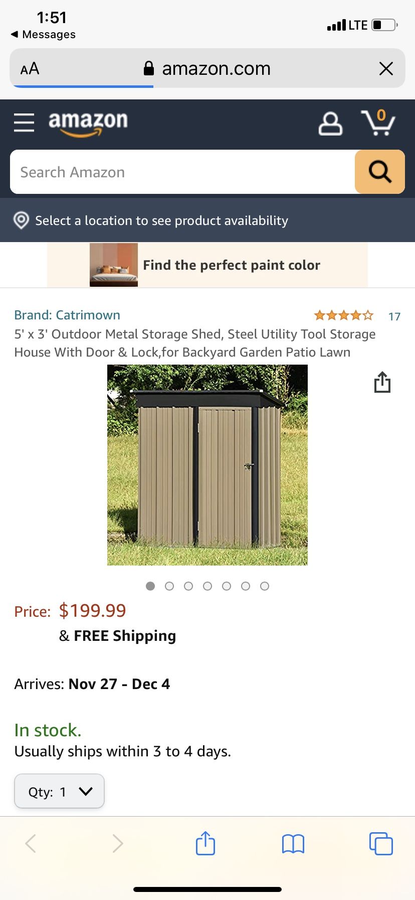 Brand new shed for sale $175