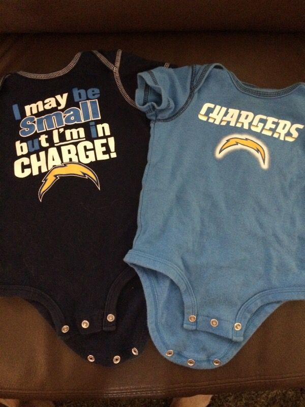 Chargers Onesies- washed,but not worn