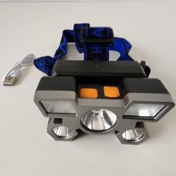 5LED Headlight USB Rechargeable Headlamp Torch Light Flashlight 4Mode
