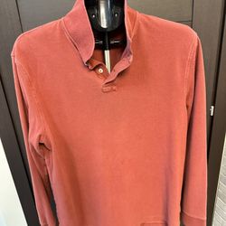 Men’s J. Crew Long Sleeve Polo Shirt Size (L) 