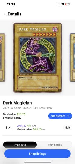 YUGIOH 2002 Limited Edition Cards