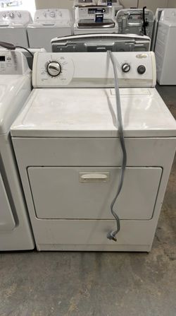 Whirlpool Electric Dryer – AutoDry, Top Lint Trap, White