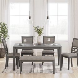 Gray 6pc Dining Set 