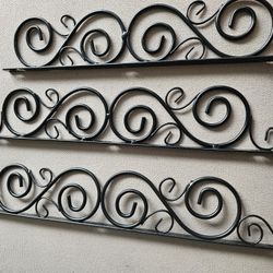 $10.00 - (3) Metal Scrollwork Hardware, NEW!  Multiple Decorating Options!  