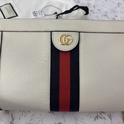 Gucci Ohpidia Calfskin Leather Chain Shoulder Bag