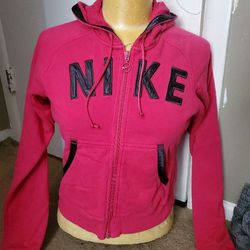 Nike womens zip up hooded jacket