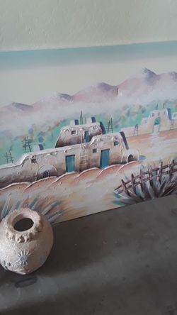 Large native American painting