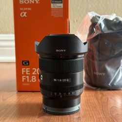 Sony FE 20mm f/1.8 G Ultra Wide Angle Lens