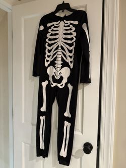 Kids Halloween Skeleton Onesie Costume Ages 8-10