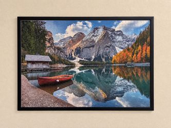 Framed Mountain Landscape Jigsaw Puzzle