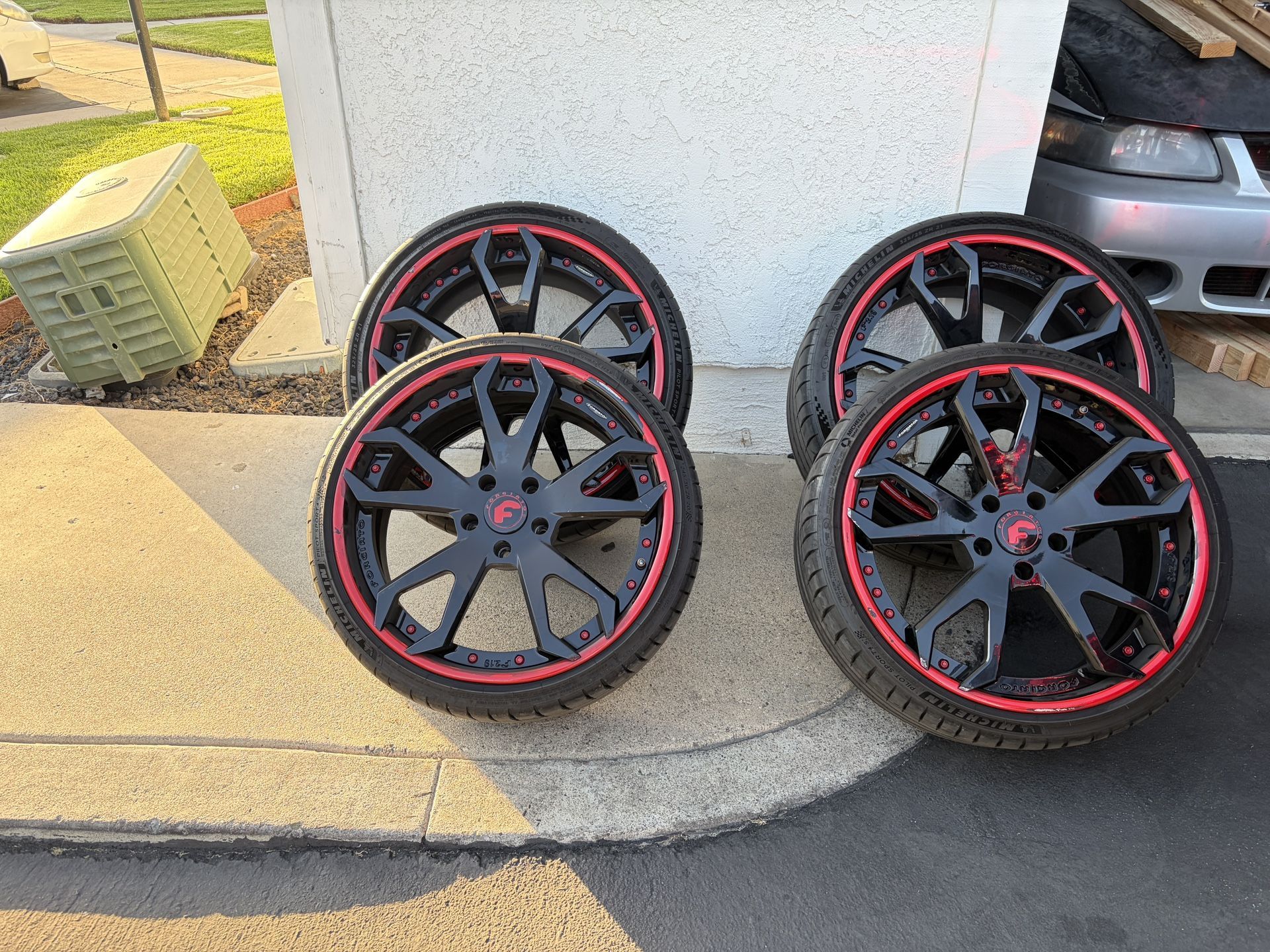 4 FORGED (flow-formed) FORGIATO Rims W/tires