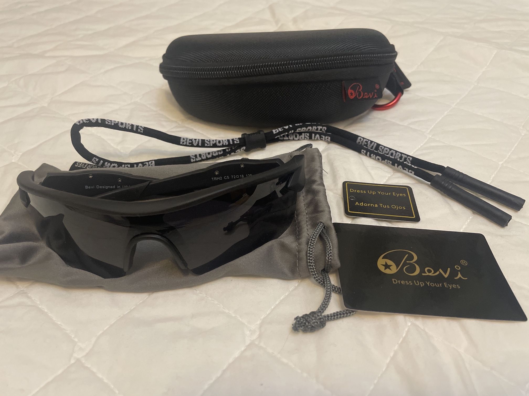 Bevi Sports Sunglasses – Designed in USA (Unused / Like New)