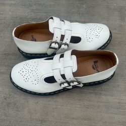 White Mary Jane Dr. Martens