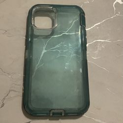 iPhone 11 Transparent Blue Phone Case