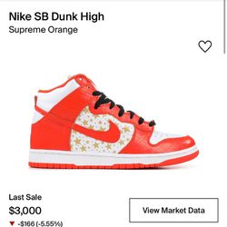Nike Sb Dunk High Supreme Orange 🧡