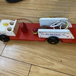 Vintage Toy Firetruck kids dream