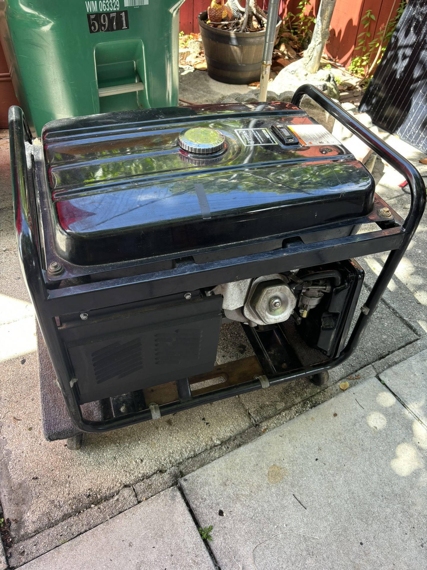 Titan 6500 Gas Generator Ready For Brown Outs